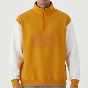 เสื้อสเวตเชิ้ตผู้ชายสีแดง คอตั้ง แขนยาว สวมใส่สบาย เหมาะสำหรับเล่นกีฬาและออกกำลังกาย  รับสกรีนโลโก้ น้ำหนักเบา ผลิตจากผ้าฝ้าย 100% - Product Image 3
