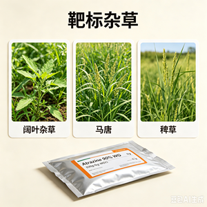 Atrazina 90% WG WDG Triazina <span class=keywords><strong>Insecticida</strong></span> de Amplio Espectro <span class=keywords><strong>para</strong></span> el Control de Malezas Anuales en Agricultura Keagro Shandong - Product Image 4