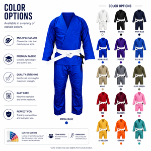 Kimono Unisex de BJJ (Jiu Jitsu Brasileño) Ligero y Elástico de Tejido Perla, Uniforme Duradero para Entrenamiento de Artes Marciales, Lavado - Product Image 3