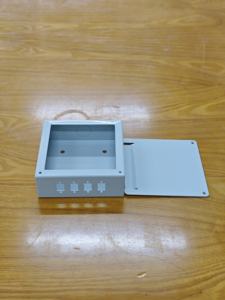 Boîtier électrique en acier sur mesure, montage mural, panneau de commande métallique avec couvercle à charnières pour usage industriel - Product Image 3