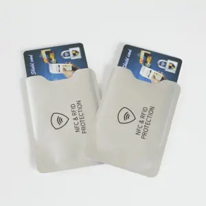 Nuovi prodotti di design RFID blocco manicotto antifurto blu scuro porta passaporto carta di credito