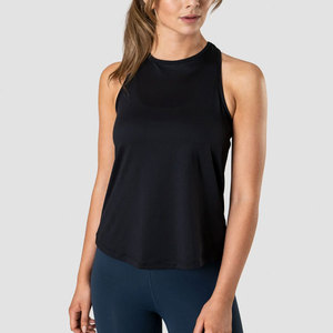 Women High Collar Design <b>Tank</b> <b>Top</b> Y Back Design <b>Loose</b> Fit Curved Hem Summer Arrival Workout Gym Yoga Plus Size <b>Tank</b> <b>Top</b> - Product Image 4