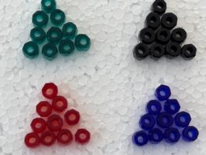 Cuentas espaciadoras de vidrio facetado multicolor en forma de anillo, cuentas transparentes tipo donut para la fabricación de joyas, suministro a granel para manualidades. - Product Image 3