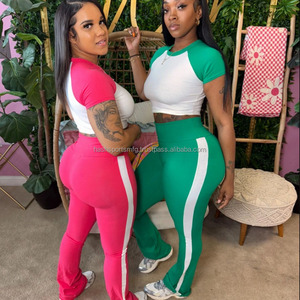 Fall Women Tracksuits <b>Set</b> Custom Tall Girl Zip up Jacket With Flared Pants Women 2 <b>Piece</b> <b>Set</b> Gym Workout <b>Lounge</b> <b>Set</b> for Women - Product Image 5