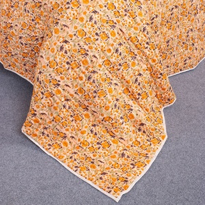 Latest Arrival Of Hand block Organic Printed Floral Cotton Kantha Handmade <b>Quilt</b> Blanket For Winter Heavy <b>Bedding</b> Set - Product Image 3