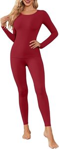 Sous-vêtements thermiques pour femmes, longs caleçons, ensembles de pyjama, vêtements de base pour temps froid, 87% polyester, 13% élasthanne, tissus tricotés, utilisation en extérieur - Product Image 6