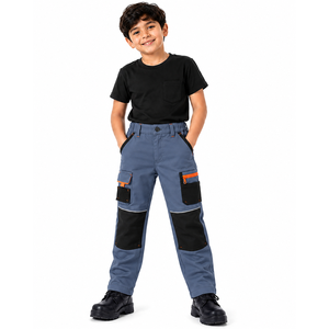 Pantalones de Trabajo para Niños, Pantalones Utilitarios Resistentes con Múltiples Bolsillos y Rodillas Reforzadas para Actividades al Aire Libre - Product Image 2