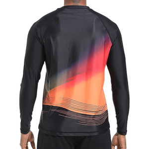 Wholesale Custom Print Breathable Polyester/Nylon Unisex Adult Jiu Jitsu MMA BJJ Rash Guard - Product Image 3