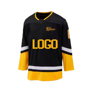 Jersey de hockey sobre hielo de ajuste estándar, color sólido, para práctica, para jugadores de clubes y ligas, jersey de hockey ce. - Product Image 1