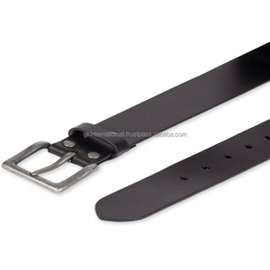 Ceinture en cuir pleine fleur personnalisée, style décontracté, en cuir de vachette, design rétro, pour affaires et occasions décontractées, avec boucle ardillon en laiton antique argenté. - Product Image 6