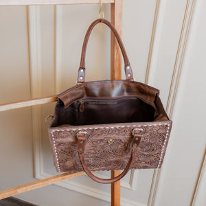 กระเป๋าหนังคาวเกิร์ลทำด้วยมือสำหรับผู้หญิงกระเป๋าหนังแท้แบบชาวตะวันตกสำหรับสะพายข้าง - Product Image 6