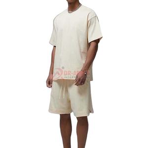 Conjunto de ropa deportiva de talla XL para hombre, camiseta informal de dos piezas con estampado de logotipo personalizado, pantalones cortos transpirables de verano - Product Image 3