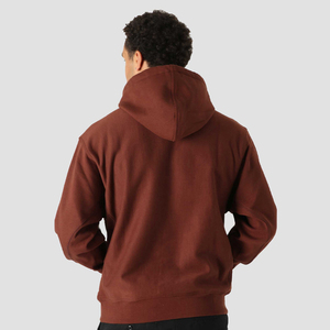 Sweat à capuche zippé oversize uni avec poche, personnalisable, 100 % coton molletonné, écologique, pour homme et femme, collection automne - Product Image 3