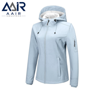 Black <b>Hooded</b> Softshell Jacket Men Waterproof Windproof Breathable Zip Up Outdoor <b>Winter</b> <b>Coat</b> - Product Image 5