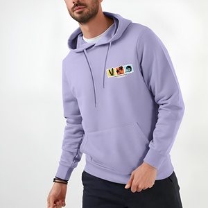 เสื้อฮู้ดดี้ผู้ชายคุณภาพสูงทรงโอเวอร์ไซส์ ผ้าคอตตอนฟลีซ สีสันตัดกัน สไตล์ลำลอง สตรีทแวร์ ขายส่ง รับผลิตแบบ OEM - Product Image 3