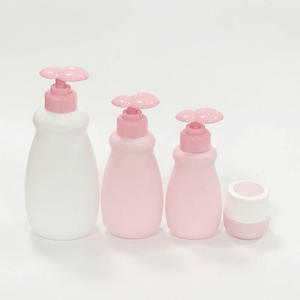 HDPE <b>Plastic</b> Pump Sprayer <b>Bottle</b> Lotion Soap Shampoo <b>Empty</b> Pink Baby Care Bathroom Cosmetic Packaging - Product Image 1