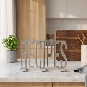 Support de recettes en métal, porte-lettres sur pied, décoration de table pour comptoir de cuisine, salon - Product Image 1