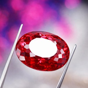 Rubis rouge sang naturel, facetté, de forme ovale, authentique, certifié GGI, pierre précieuse en vrac, qualité supérieure, bijou de qualité supérieure - Product Image 5