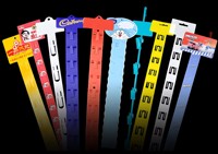 Bandes de marchandises avec crochets pour affichage au détail avec en-tête d'étiquette