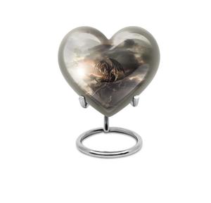 Urna Conmemorativa de Cremación de Alta Calidad en Forma de Corazón de Aluminio para Cenizas de Hombres y Mujeres, Hermosa Mini Urna Funeraria para Cenizas - Product Image 2