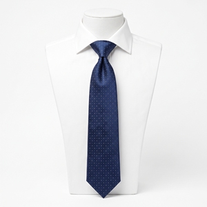 Blue Jacquard Polyester Necktie Woven <b>Tie</b> Patterned Formal <b>Clip</b> <b>On</b> Neckwear for Wedding School Office - Product Image 1