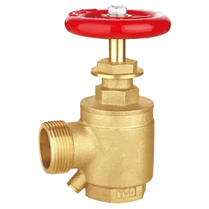 FM UL Approved Fire Fighting Pipes Fire Protection System Fire Sprinkler System Brass Angle Hose Valve