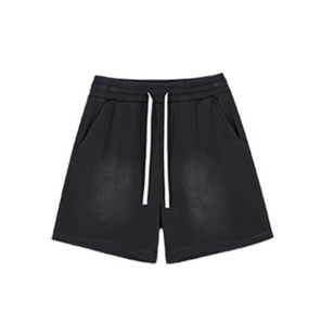 Pantalones Cortos Bermuda para Hombre, Estilo Vintage, Lavado al Sol, de Algodón, Teñido con Ácido, Felpa Francesa, Resistentes al Agua, Ecológicos - Product Image 5