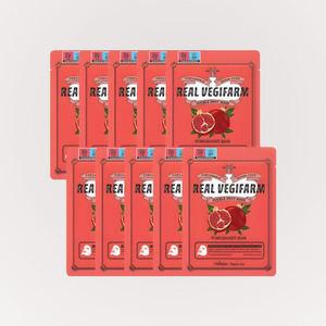 แผ่นมาส์กหน้าซุปเปอร์ฟู้ดทับทิม 10 ชิ้น มาส์กหน้าสำหรับปั่นจักรยาน - Product Image 6