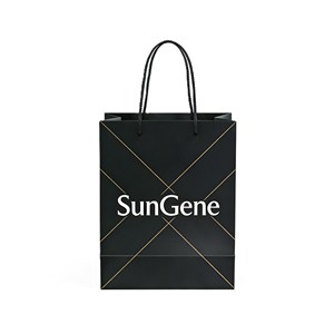 Sac en carton kraft écologique de luxe durable avec poignée et logo personnalisé pour l'emballage de mode - Product Image 5