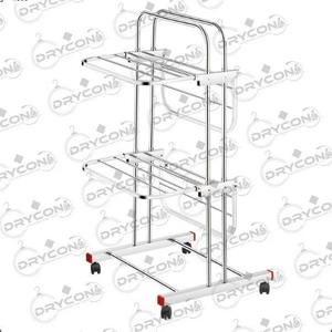 multi tier drying rack stainless steel <b>clothes</b> <b>airer</b> laundry hanger <b>folding</b> frame for indoor outdoor household for home use air - Product Image 3