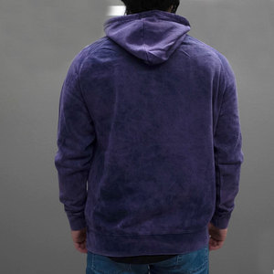 Sudadera con Capucha para Hombre, 100% Algodón, Lavado Ácido, Color Sólido, Diseño Personalizado, Alta Calidad, Tallas Grandes, Forro Polar, Bolsillos, Venta al Por Mayor - Product Image 3