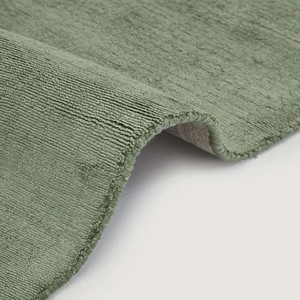 Tapis vert sauge uni, moquette minimaliste en viscose, tapis doux et moderne à poils ras pour salon, chambre, bureau, chambre d'enfant, décoration de sol, maison - Product Image 5