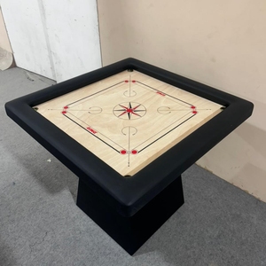 Takamaka Carrom Board Premium Modern Square Corners Wooden 4 Player <b>Game</b> Eco Friendly Pedestal Base Customizable Packaging for - Product Image 3