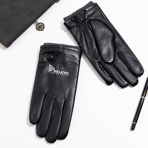Guantes de piel de cordero elásticos para hombre, económicos, de invierno, con pantalla táctil, de buena calidad y totalmente cómodos. - Product Image 2