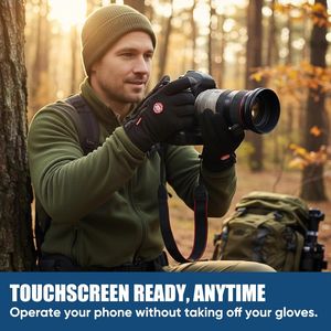 Guanti Invernali Termici Antiscivolo e Impermeabili per Uomo e Donna, per Sport in Clima Freddo, Antivento per Ciclismo, Escursionismo e Altro - Product Image 5