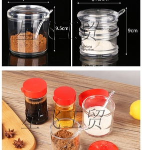 สินค้าขายส่งสำหรับครัวเชิงพาณิชย์ โถใส่อาหารเกรดพรีเมียม วัสดุอะคริลิคคุณภาพสูง สำหรับใส่น้ำตาล เครื่องเทศ เหมาะสำหรับใช้ในโรงแรมและร้านอาหาร - Product Image 1
