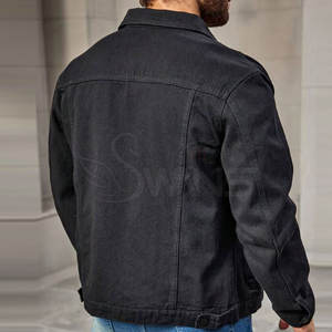 Chaqueta de Mezclilla para Hombre, Invierno, 100% Algodón, Calidad Premium, Informal, Transpirable, Servicio OEM con Logotipo Frontal para Adultos, Nueva Llegada - Product Image 6