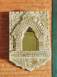 Decorative Wood <b>Framed</b> <b>Wall</b> Mirror Customizable Shape Full Color Digital Printing Industrial Style Interior Decor - Product Image 6