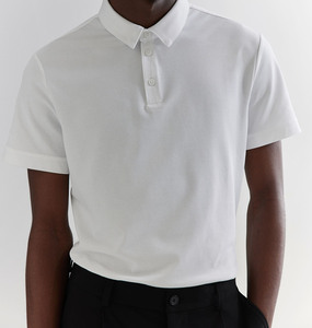 Nouveau à venir hommes à manches courtes doux 100% coton Polo hommes Golf Polo contraste col hommes t-shirt - Product Image 2