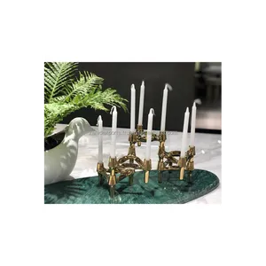 Antique Finish Candle Holder for Classic Home Decor and Vintage Interior Styling <b>Lantern</b> Candle Holder for Handmade Flame - Product Image 3