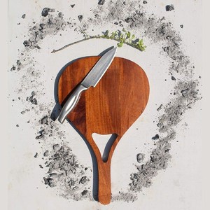 Planche à découper en bois de taille moyenne, accessoires de cuisine, planche à découper pour légumes, usage culinaire - Product Image 4