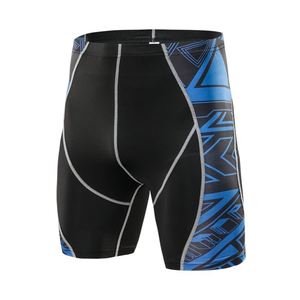 Shorts de compression pour homme, imprimé éclairs noir et rouge, séchage rapide, taille élastique, mi-longueur, sportif, en spandex et polyester - Product Image 2