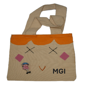 Factory Wholesale High Quality 100% Cotton Women's Mini Tote <b>Bag</b> Button Zipper Closure Adjustable Strap Multi-Way Convertible - Product Image 5