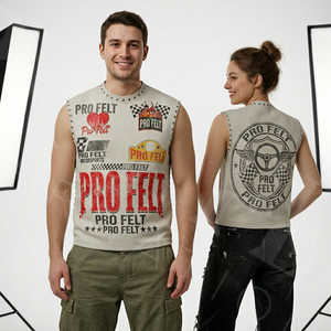 Comfortable Solid Plain Color Men Vintage Graphic Sleeveless Tank Top Cotton Streetwear Casual Fashionable Trendy T Shirts Men - Product Image 2