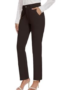 NUEVA LLEGADA, PANTALONES DE TRABAJO DE PIerna RECTA Y ELÁSTICOS PARA MUJER, DE FÁBRICA DIRECTA DE BANGLADESH, PARA USAR EN EL TRABAJO, PANTALONES DE TRABAJO CASUALES - Product Image 1