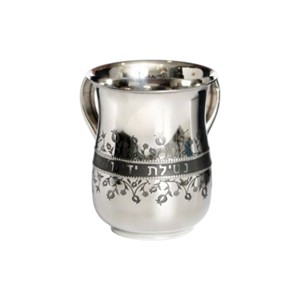 Taza de Lavado de Acero Inoxidable con Asa Esculpida de Alta Calidad, Elegante Recipiente Ritual Decorativo - Product Image 6