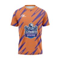 Camiseta de Lacrosse Sublimada con Diseño Personalizado para Equipos, Fibra de Poliéster, Impresión por Transferencia de Calor, Directo de Fábrica OEM