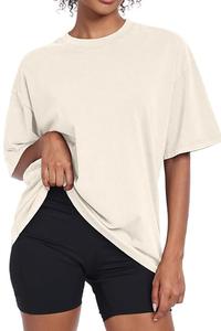 Camiseta de Alta Calidad con Lavado Ácido para Mujer, Camisetas Vintage con Hombros Caídos, Ropa Urbana a Precio de Mayoreo para Mujer, Transpirable - Product Image 3