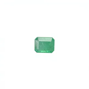 Esmeralda Zambiana Natural Certificada, Corte Octogonal, con Buen Brillo, Piedra Preciosa Suelta para Joyería, 1.25 Quilates - Product Image 1