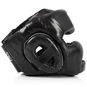 Casco Deportivo de Cuero de Alta Calidad, Personalizable, con Doble Visera y Cierre de Gancho y Bucle, para Boxeo, Muay Thai, MMA y Sparring - Product Image 2